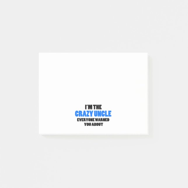 Post-it® Warned About fol d'oncle You Were (Devant)