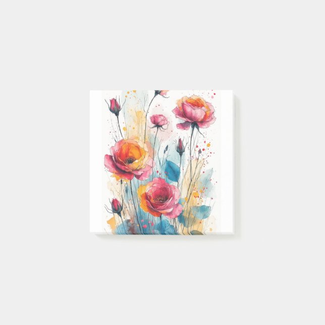 Post-it® Watercolor Abstract Art Phone Case (Devant)