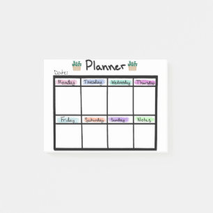 Post-it® Weekly Planner Post it Notes