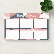 Post-it® Weekly To Do List Moderner Minimalist 