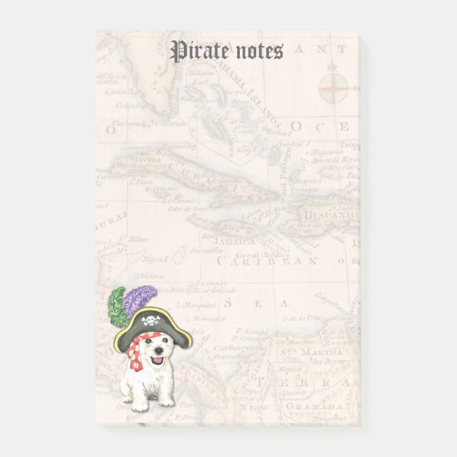 Post-it® Westie Pirate (Devant)
