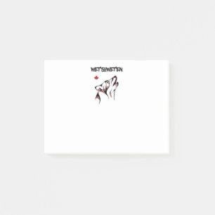 Post-it® Wet'suwet'en Howling Wolf Haida Style Tatouage cou