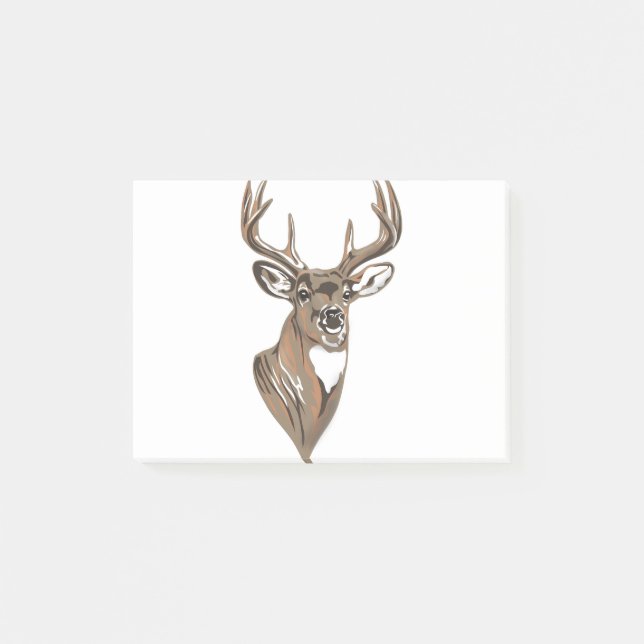 Post-it® Whitetail Buck Deer Head (Devant)