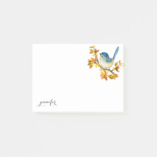 Post-it® Wildlife Blue Bird Post it Note