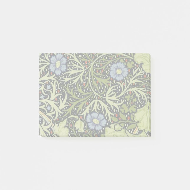 Post-it® William Morris Fleur d'antiquité aux algues marine (Devant)