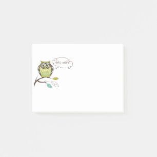 Post-it® Wise Owl Speech Bubble Post-It Notes