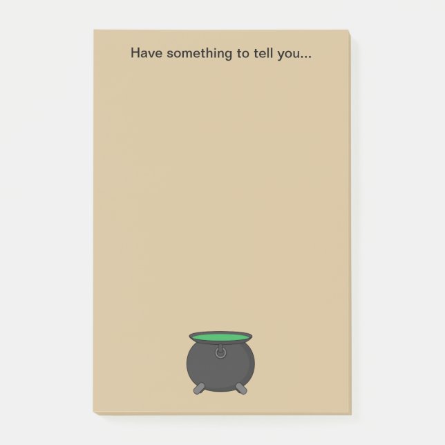 Post-it® Witch Cauldron | Ajouter du texte (Devant)