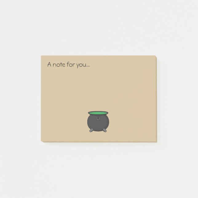 Post-it® Witch Cauldron | Ajouter du texte (Devant)