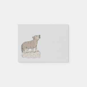 Post-it® Wolf Pup Howling