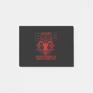 Post-it® Womens Satanism Pagan Goat Satan