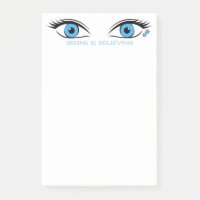 Yeux bleus Piercing humoristiques pour les notes