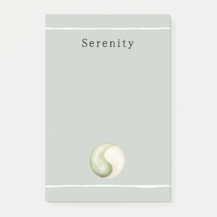 Post-it® Yin Yang Méditation Personnalisée Vert Olive 
