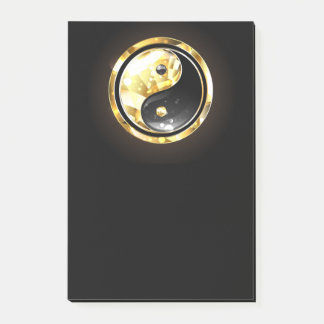 Post-it® Yin Yang or sur noir