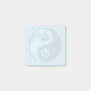 Post-it® Yin Yang Paw Blue