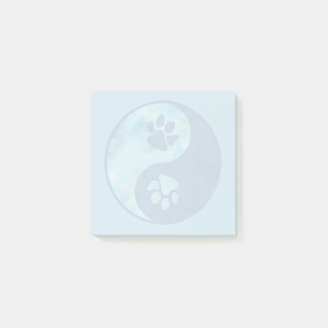 Post-it® Yin Yang Paw Blue (Devant)