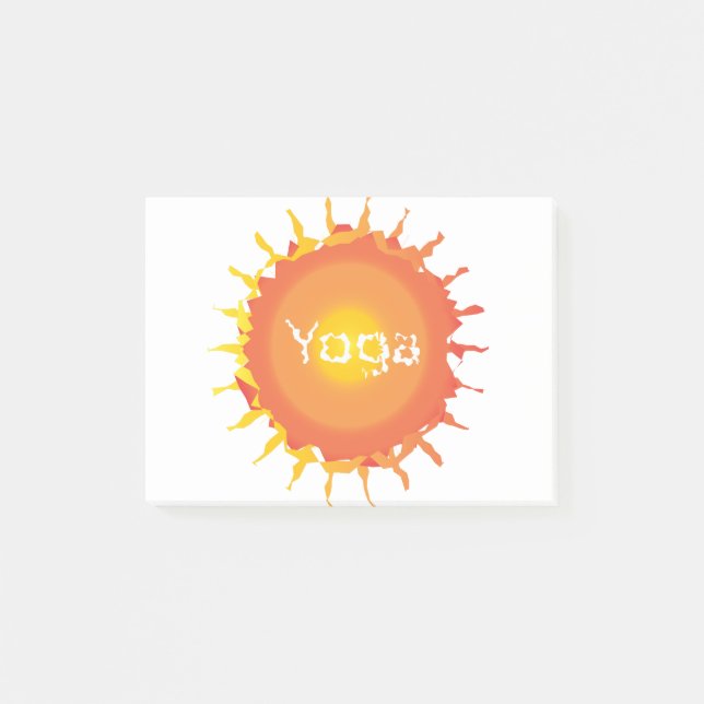 Post-it® Yoga chaud du soleil (Devant)