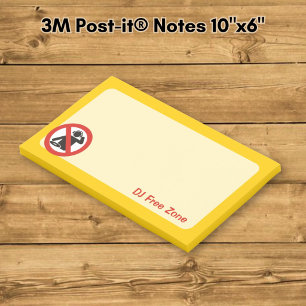 Post-it® Zone interdite aux DJ