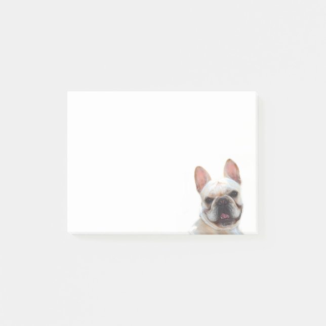 Post-Itanmerkungen der französischen Bulldogge Post-it Klebezettel (Vorderseite)