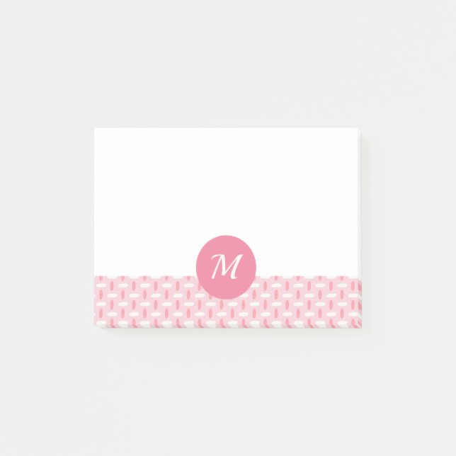 Post-Itanmerkungs-Monogramm Post-it Klebezettel (Vorderseite)