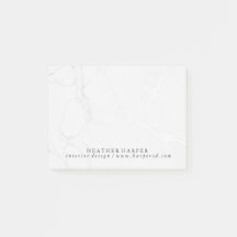 Post-Itanmerkungs-Notizblock - silberner Marmor