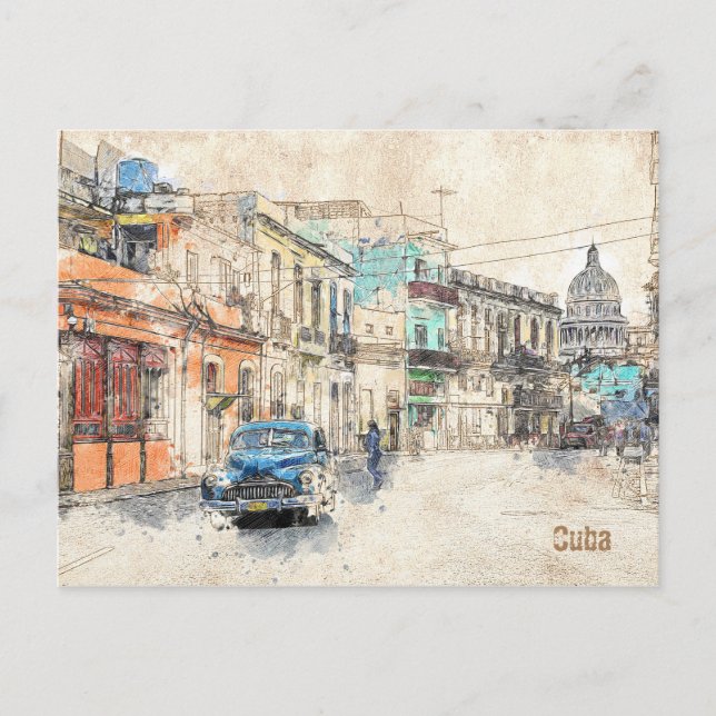 Post La Habana, Kuba Postkarte (Vorderseite)