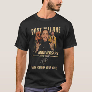 Post Malone Anniversary Unterschriften T-Shirt
