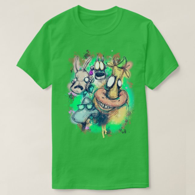 Post Modernes Leben T-Shirt (Design vorne)