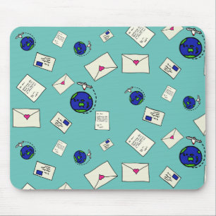 Post rund um die Welt Mousepad