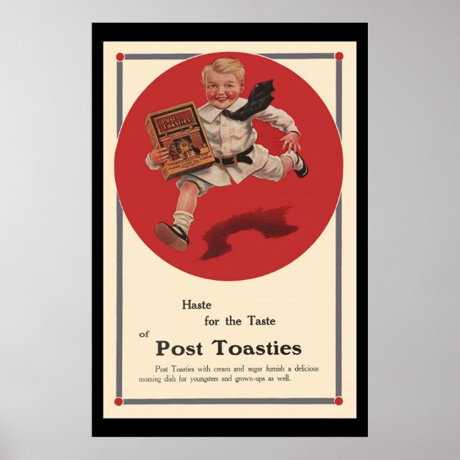 Post Toasties Vintage Advertisement Poster (Vorne)