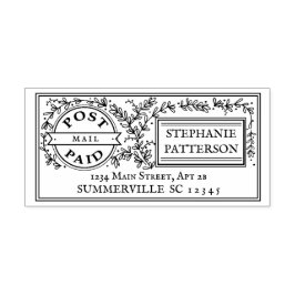 Posta Beerdigte Florenz Postal Rücksendeadresse Gummistempel