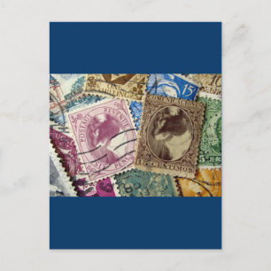Postage Briefmarke Lucy Postkarte