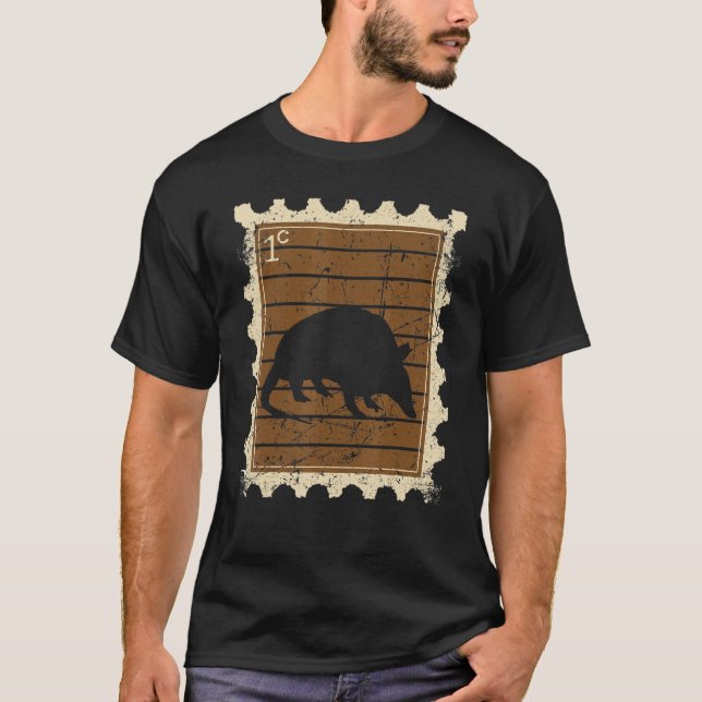 Postage-Briefmarke mit Armadillo T-Shirt (Vorderseite)