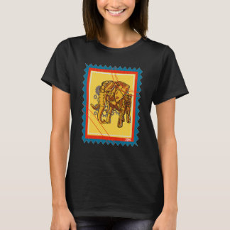 Postage Briefmarke Vintag Mechanische Elephant Ste T-Shirt