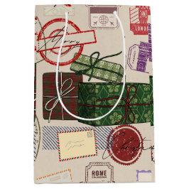 Postage christmas mittlere geschenktüte
