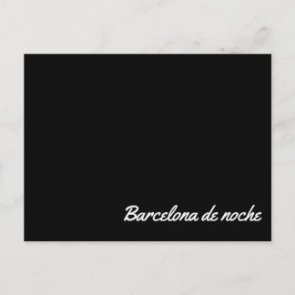 Postal Barcelona de noche Postkarte