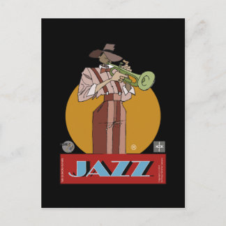 Postal - Jazz Dibujante Postkarte