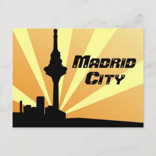 Postal Madrid Postkarte