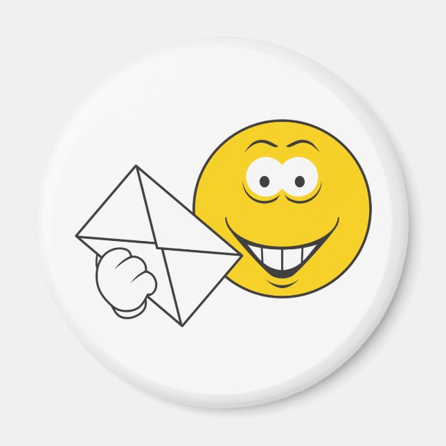 Postal Mailman Face Magnet (Vorne)