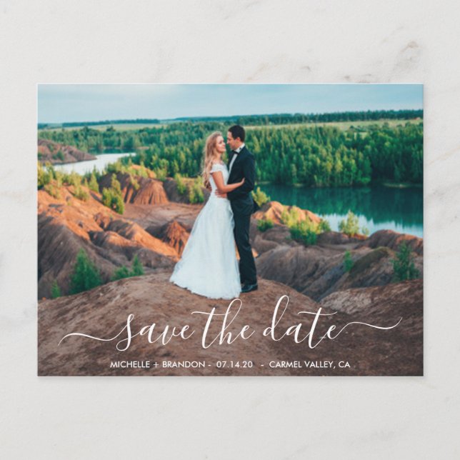 Postal Moderne et élégant calligraphie Carte posta (Devant)