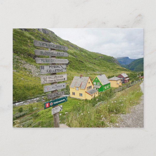 Postal Myrdam, Noruega Postkarte (Vorderseite)