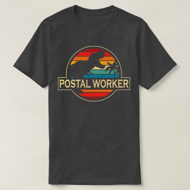Postal Worker Dinosaur T-Shirt (Design vorne)