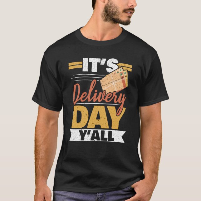 Postal Worker Mailman Delivery Shipment Mail Escor T-Shirt (Vorderseite)