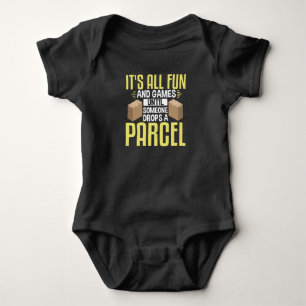 Postal Worker Mailman Parcel Es macht Spaß und Baby Strampler