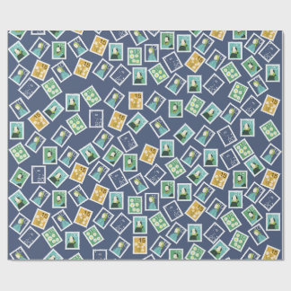 Postal Worker Wrapping Paper Geschenkpapier