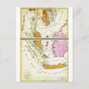 Postale 1710 Ottens Carte de l'Asie du Sud-Est Singapour T