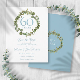 Postale 60e Anniversaire de Mariage Carte de Pré-annonce F