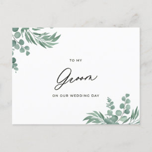 Postale À ma carte de jour de mariage de chambre