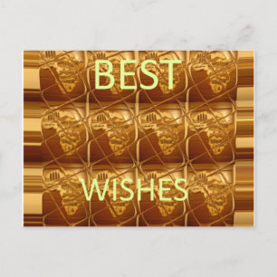 Postale African Print Best Wings Design motif Carte postal
