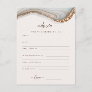 Postale Agate Marbre Pierre Mariée Pour Être Carte Conseil