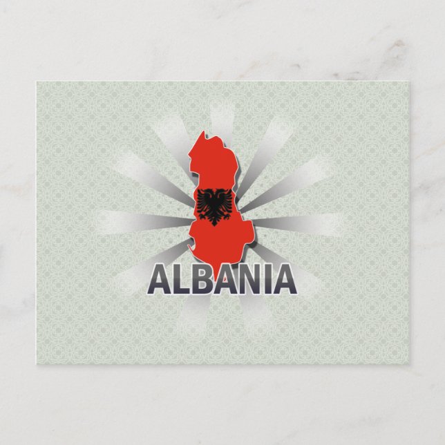 Postale Albanie - Carte du Drapeau 2.0 (Devant)